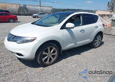 2012 Nissan Murano Le z USA, uszkodzony, nr VIN JN8AZ1MW2CW221426